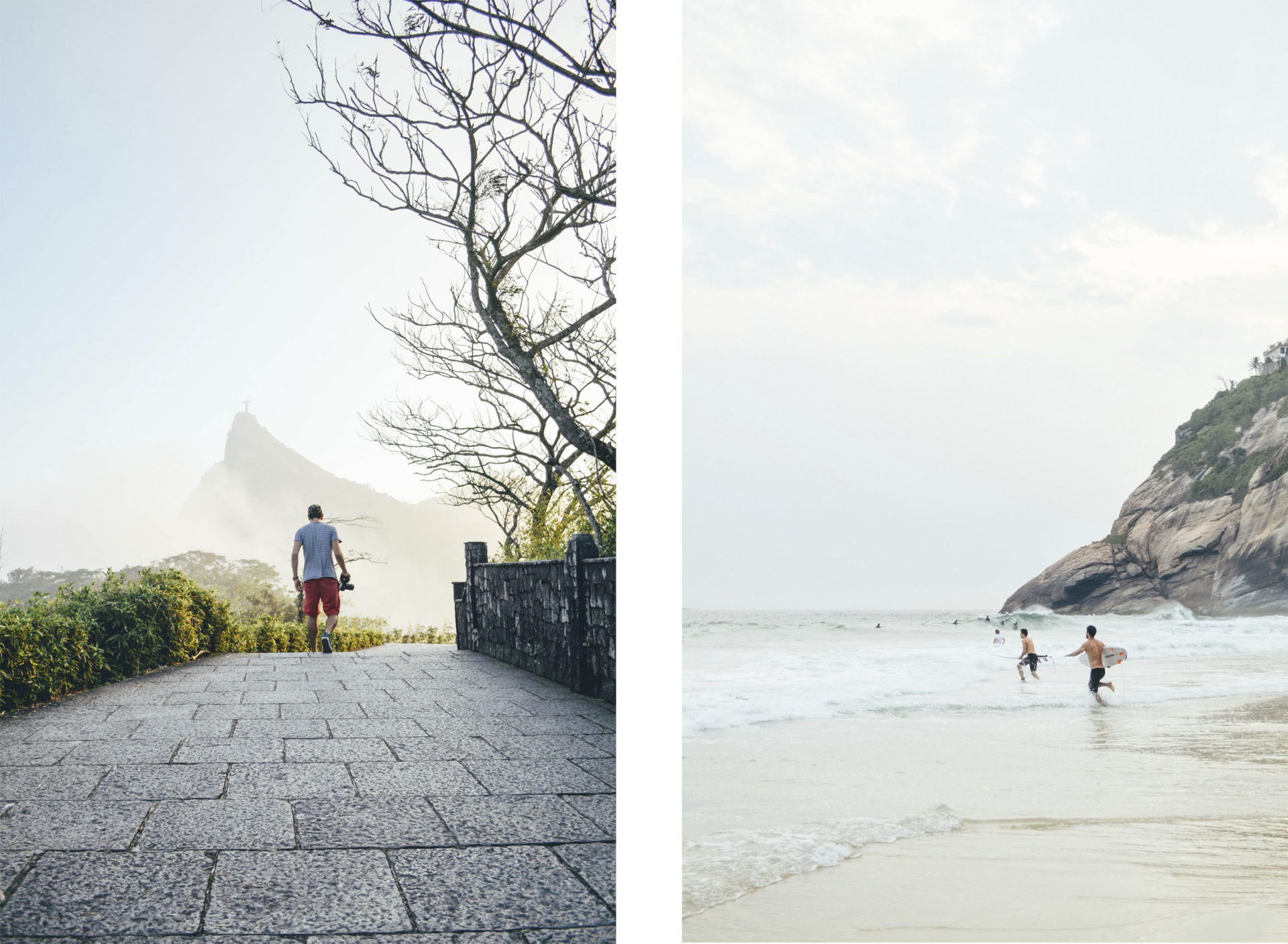 Mirante dona marta e surfistas, rio de janeiro
