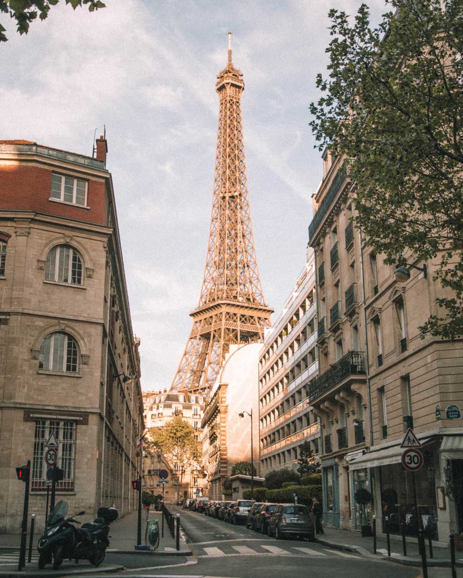 Onde fotografar a Torre Eiffel: Avenue Rapp