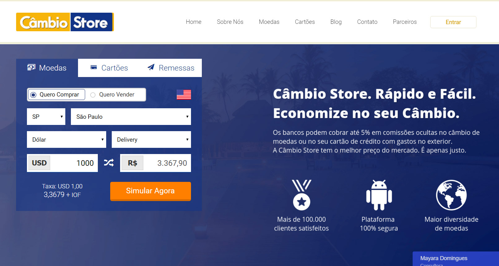 cambio-store-cotacao