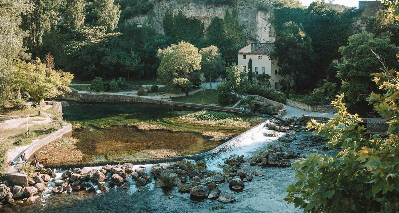 Provence frança: fontaines de vaucluse