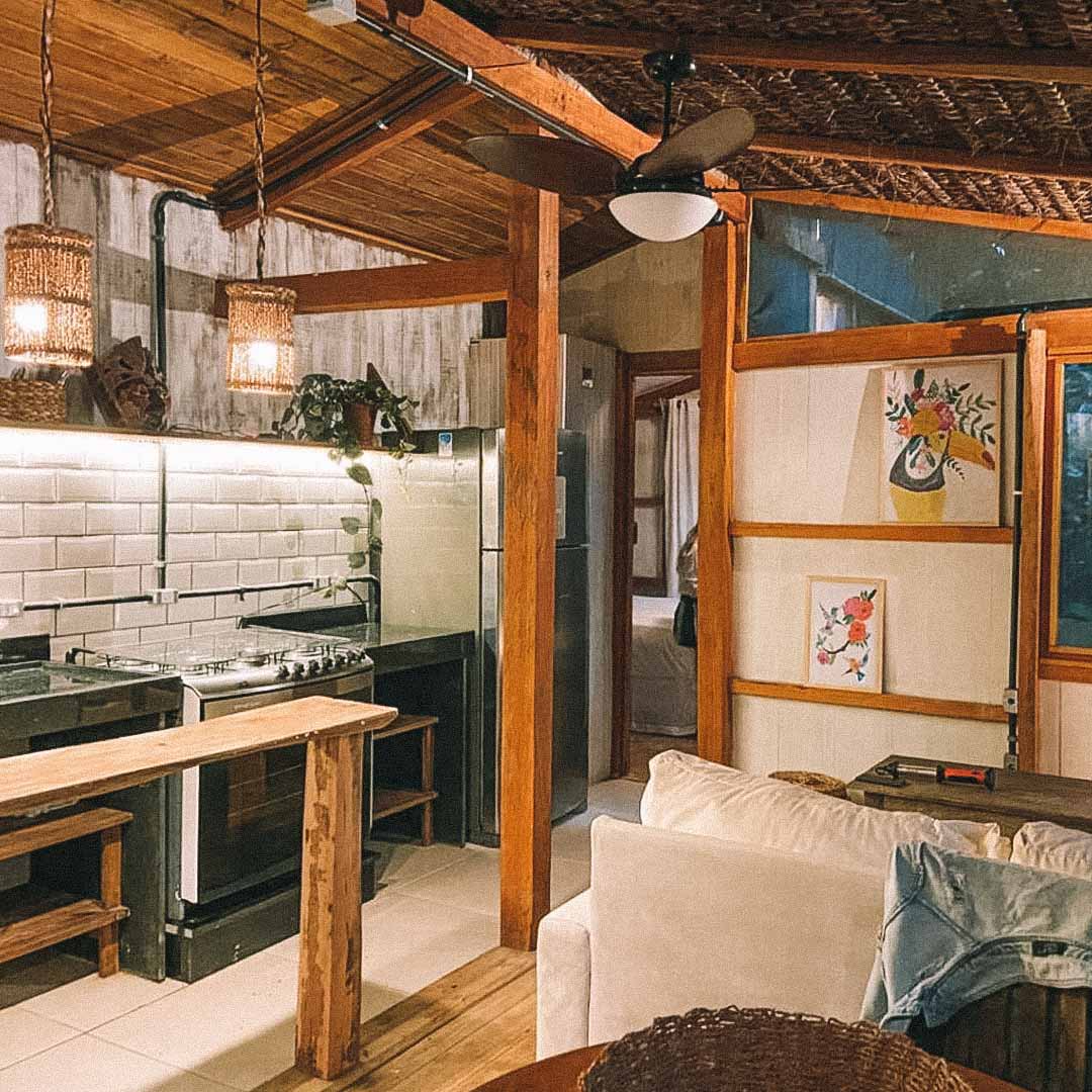 Cabana de madeira em paraty