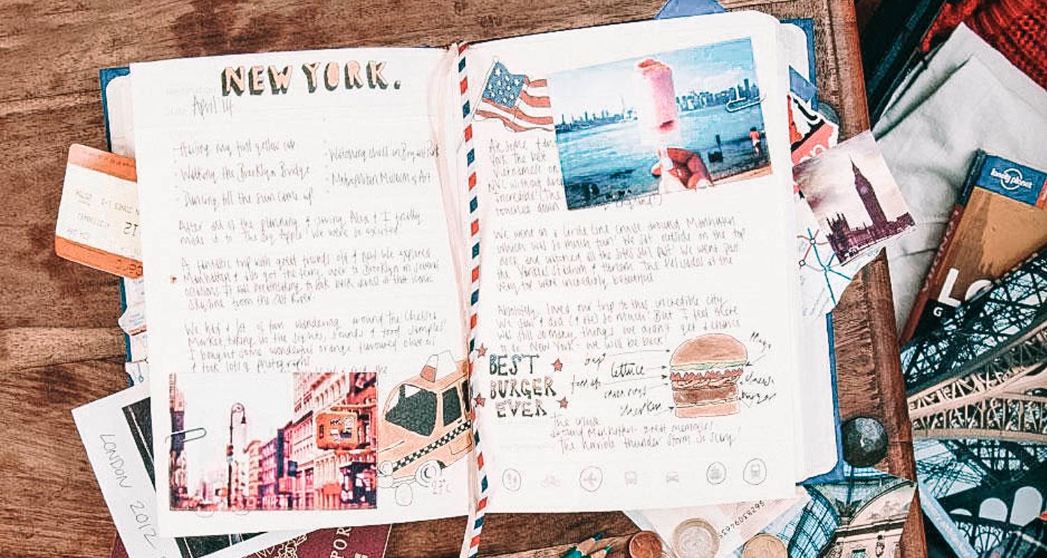 Como fazer um diário de viagem: dicas, jeitos e utensílios - Carpe Mundi