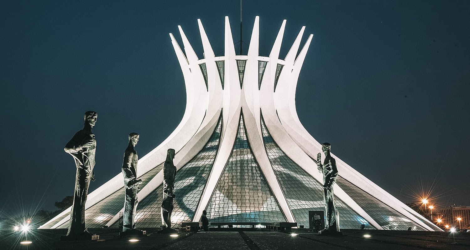 catedral-brasilia. Maiores cidades da América do Sul.