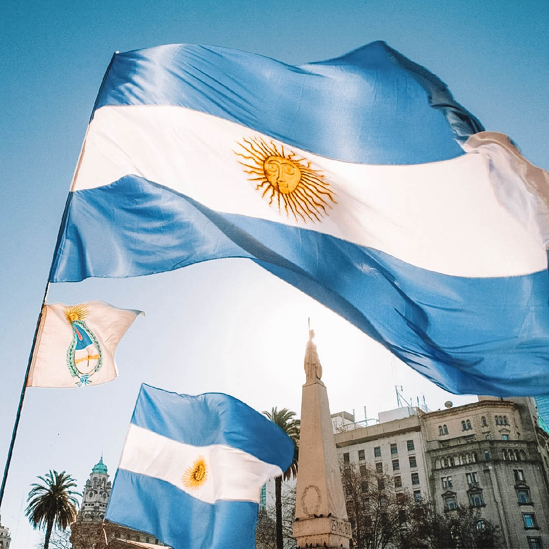 Duas bandeiras da argentina