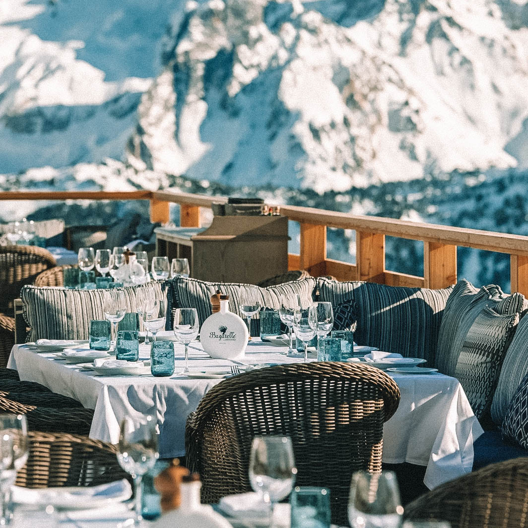 Restaurante Bagatelle em Courchevel