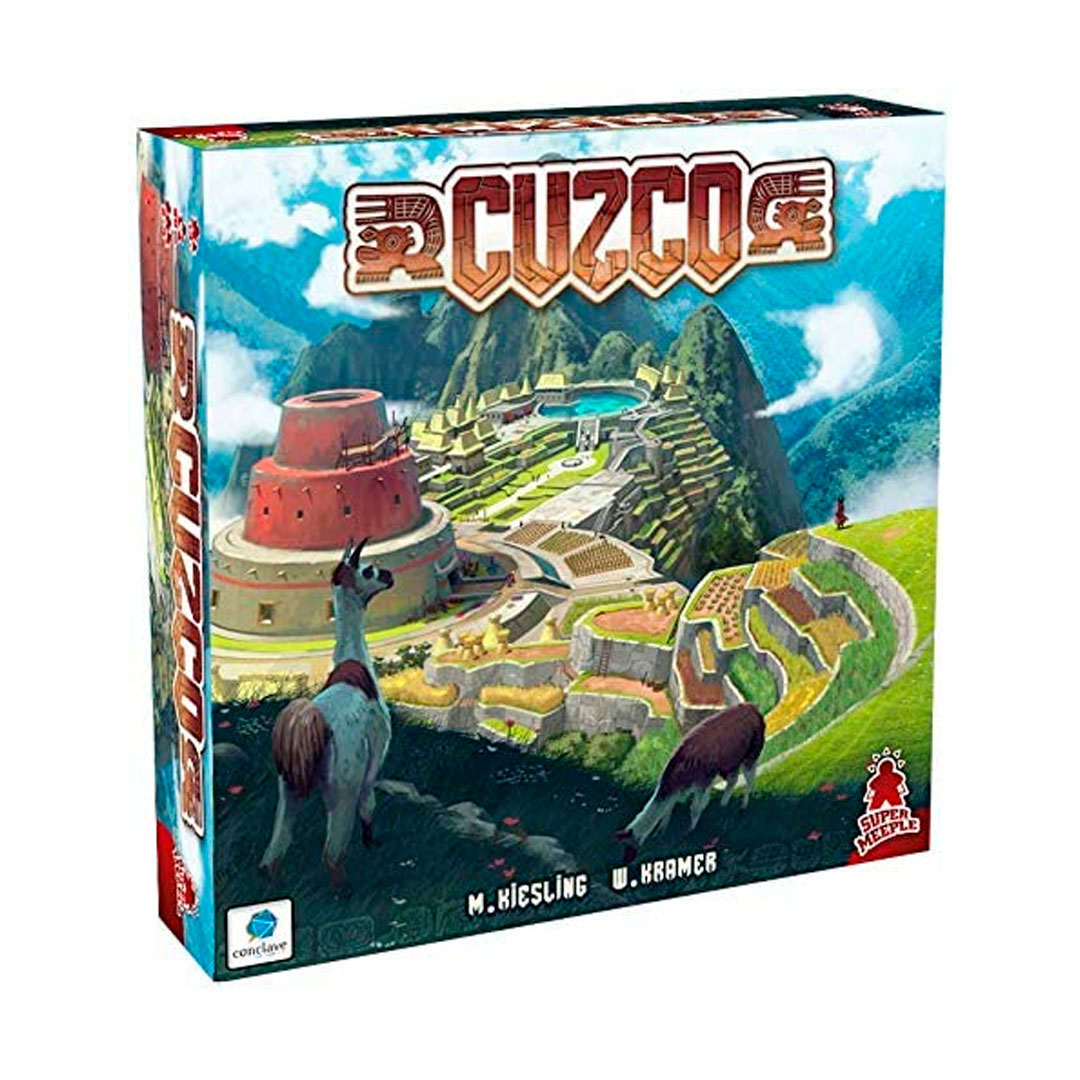 jogo de tabuleiro com a paisagem de Machu Picchu