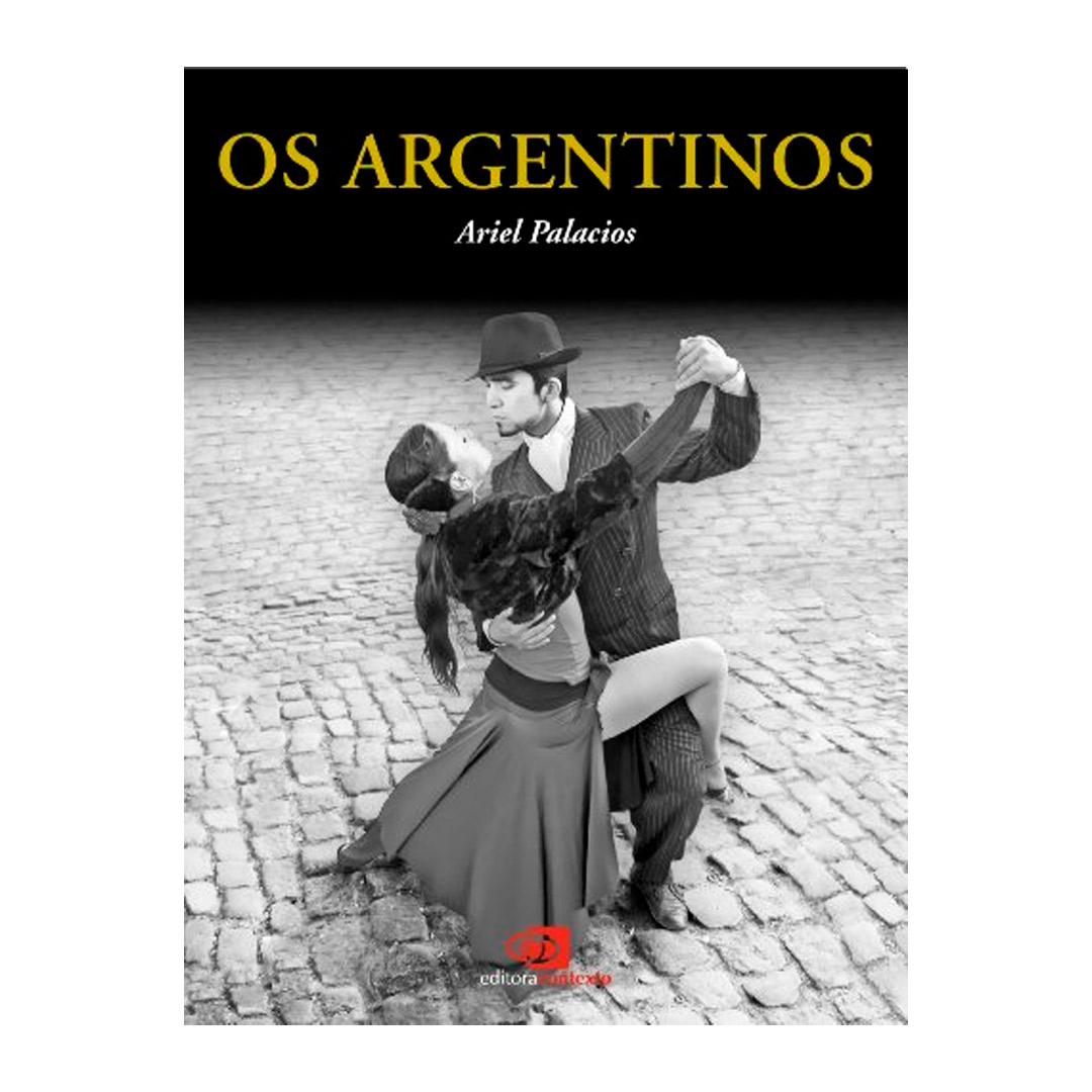 Livro com um casal dançando tango na capa