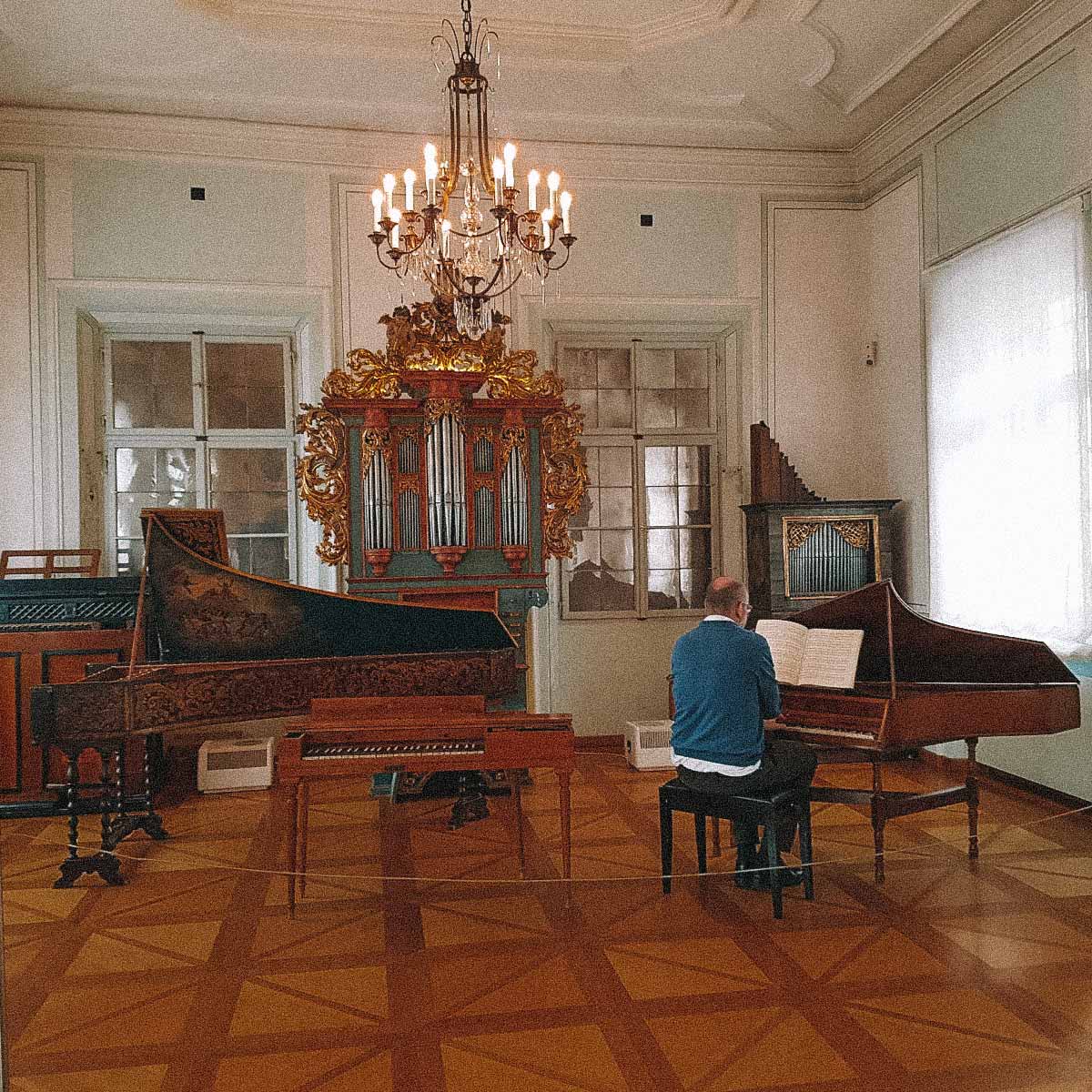 Área interna da Mozart Wohnhaus