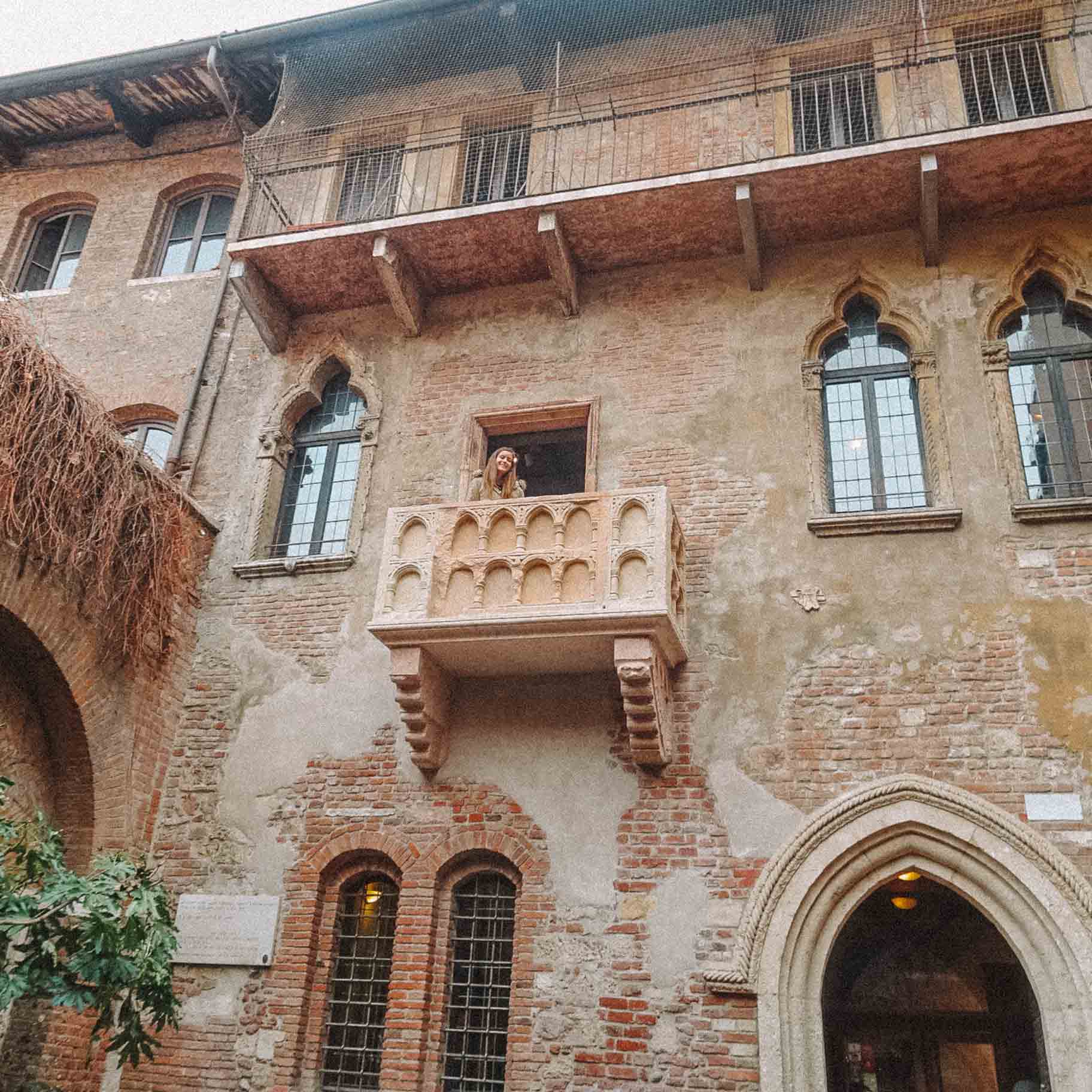 Balcão da casa de Julieta em Verona