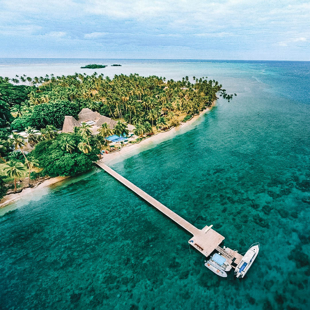 Hotel em uma ilha particula de fiji