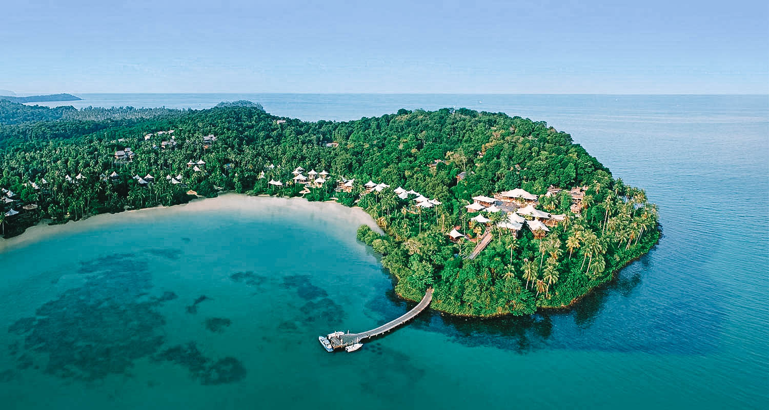 hotel em uma ilha privada 