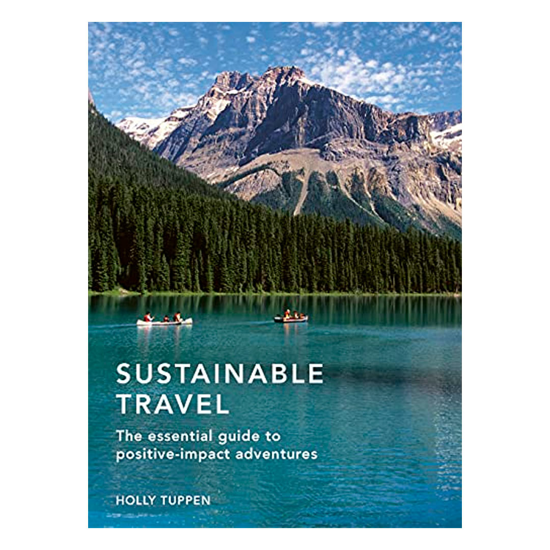 capa do livro de turismo sustentável com foto dos lagos azuis do Canadá