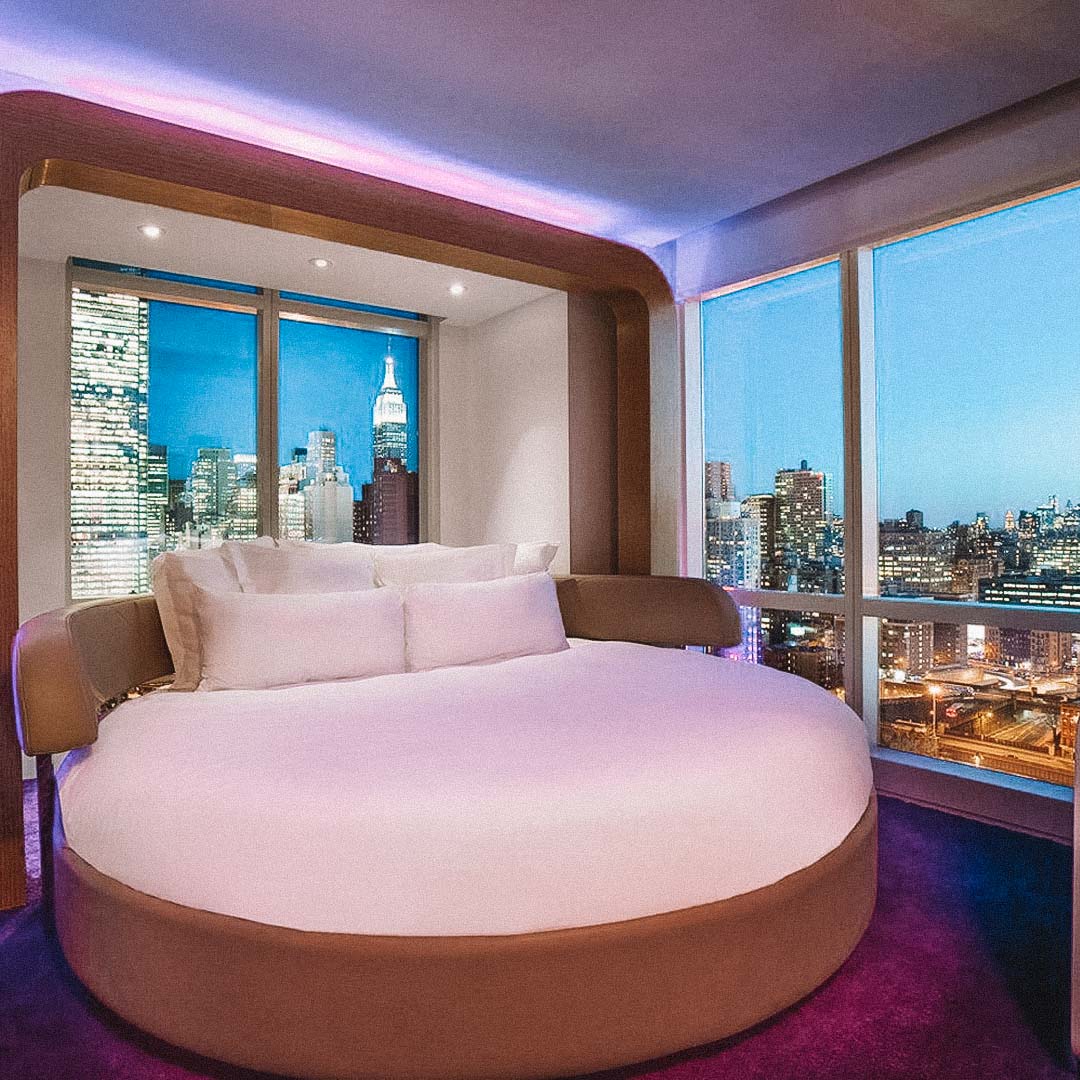 quarto do hotel the Yotel em Nova York