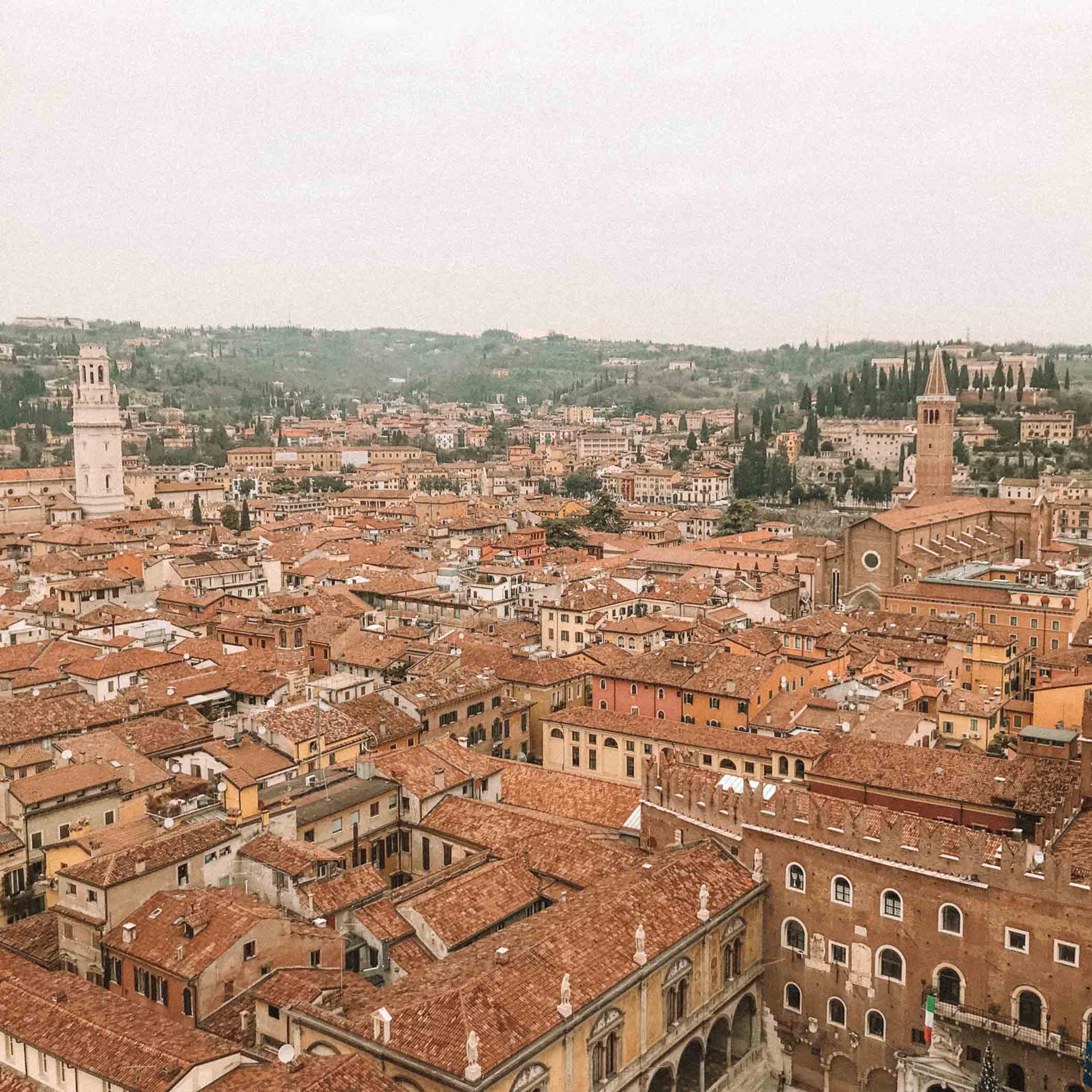 Vista da Torre dei Lamberti em Verona