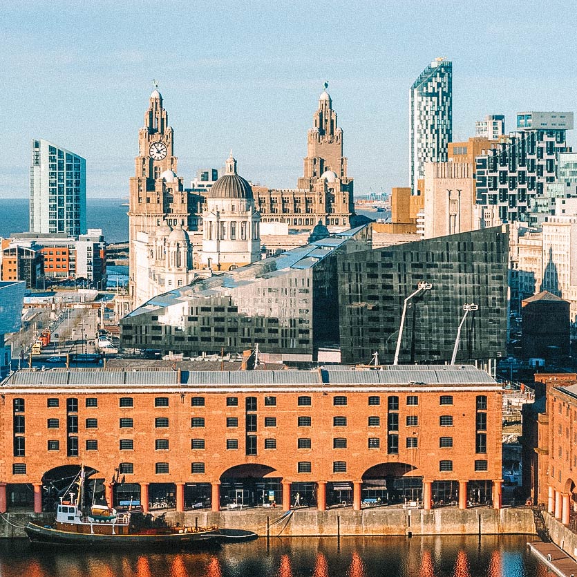 Vista panorâmica de Liverpool