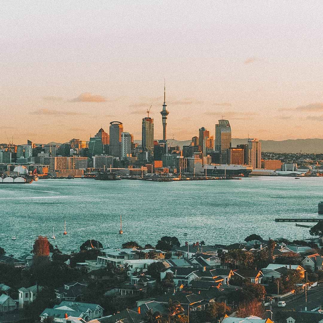 vista da cidade de auckland na nova Zelândia 