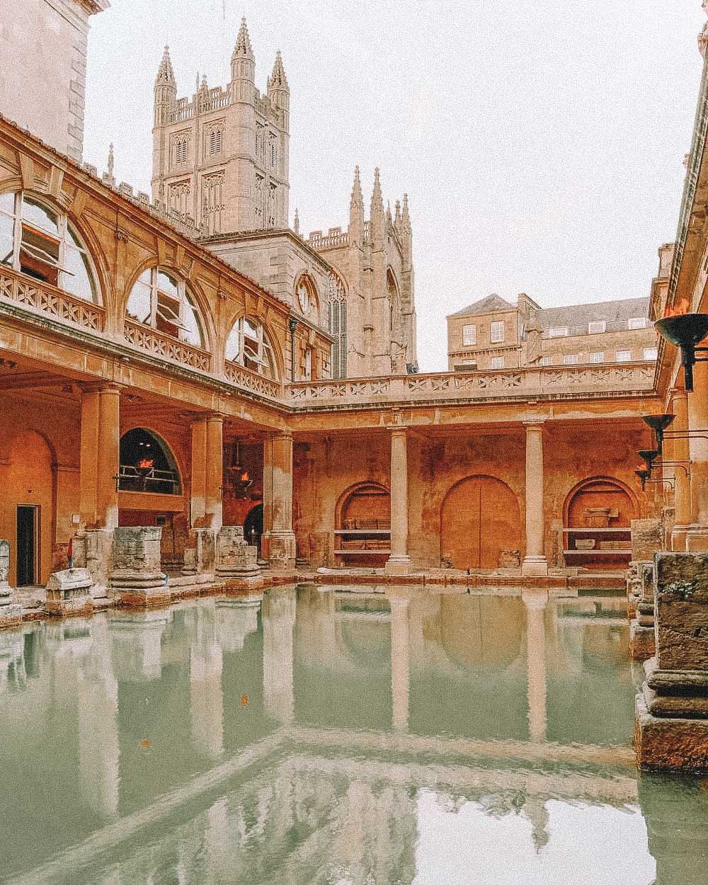 Termas de Bath, na Inglaterra