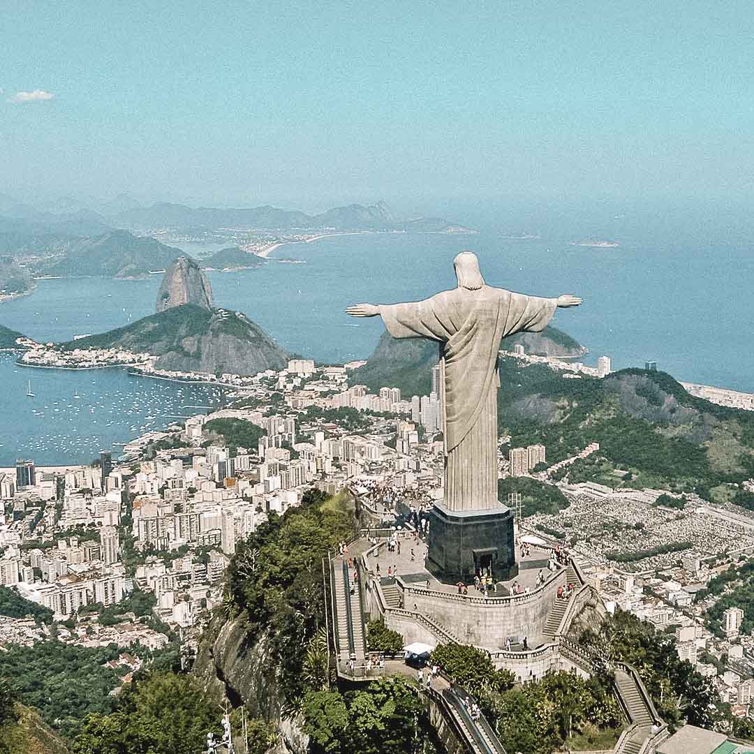 vista do Cristo Redentor no rio de janeiro 