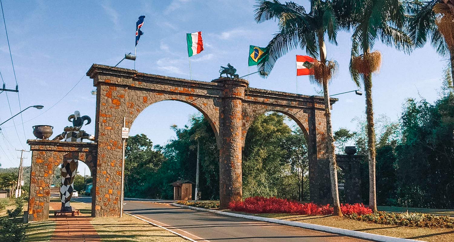 Entrada de Nova Veneza, em Santa Catarina