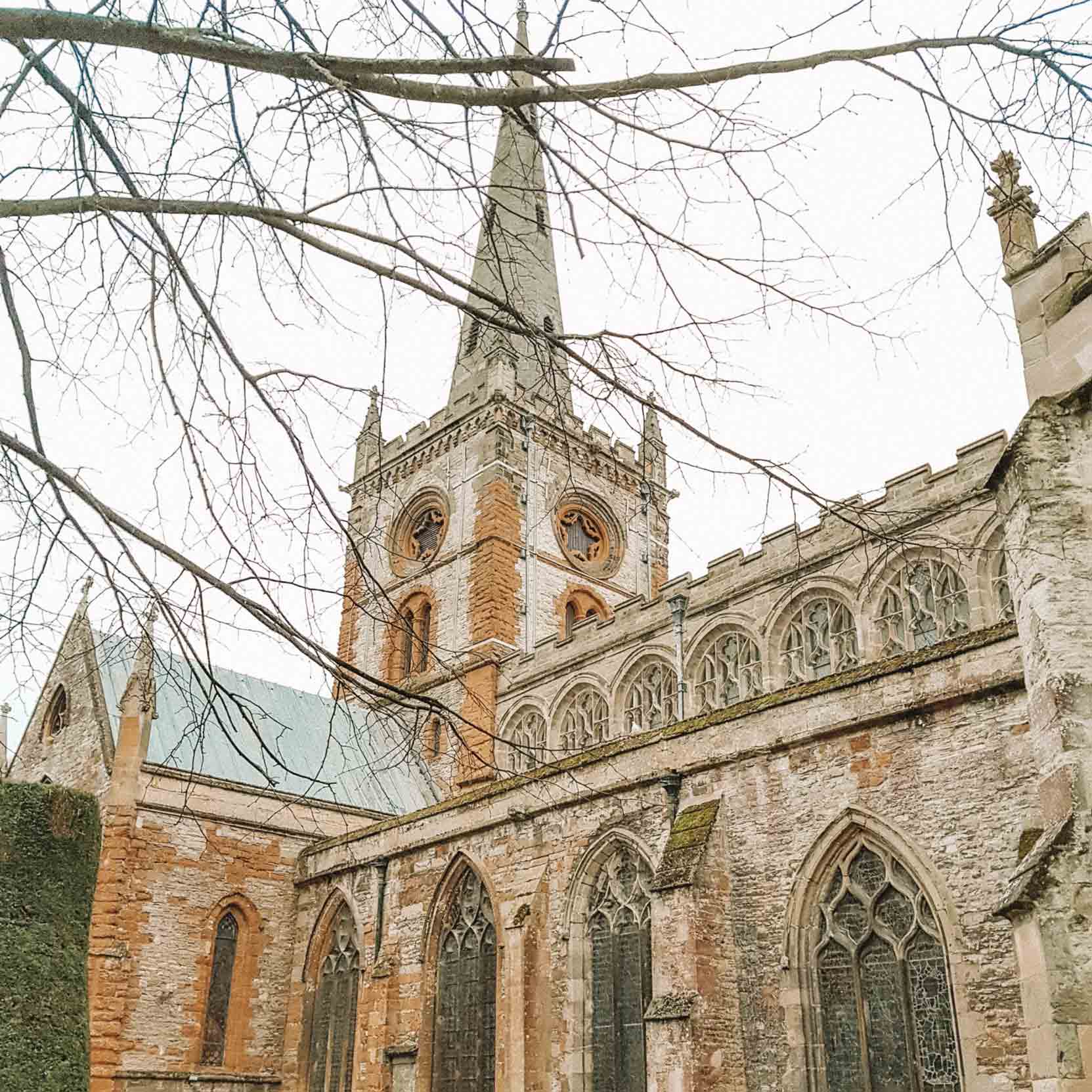 Igreja onde Shakespeare está enterrado em Stratford Upon-Avon