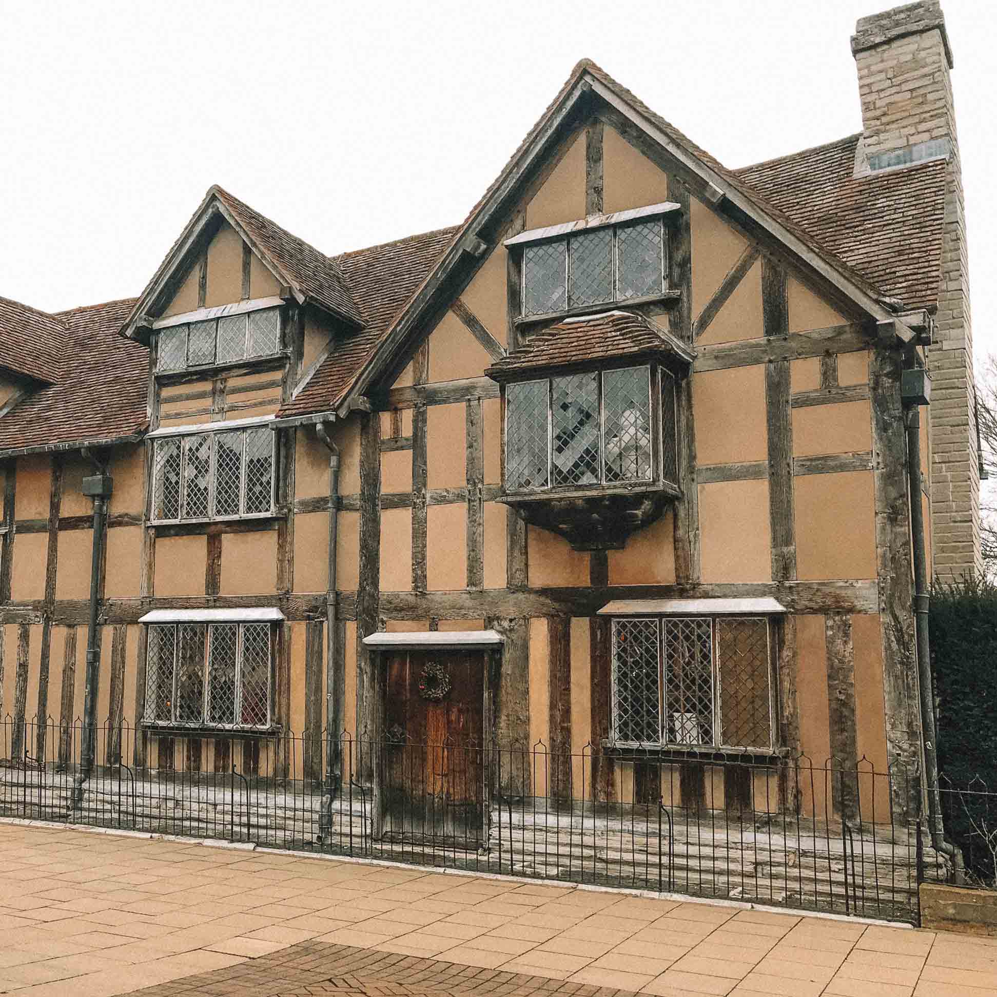 Casa onde Shakespeare nasceu em Stratford Upon-Avon
