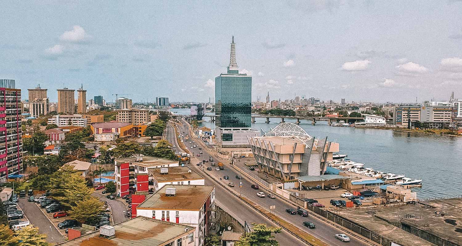 vista da cidade de lagos na nigeria
