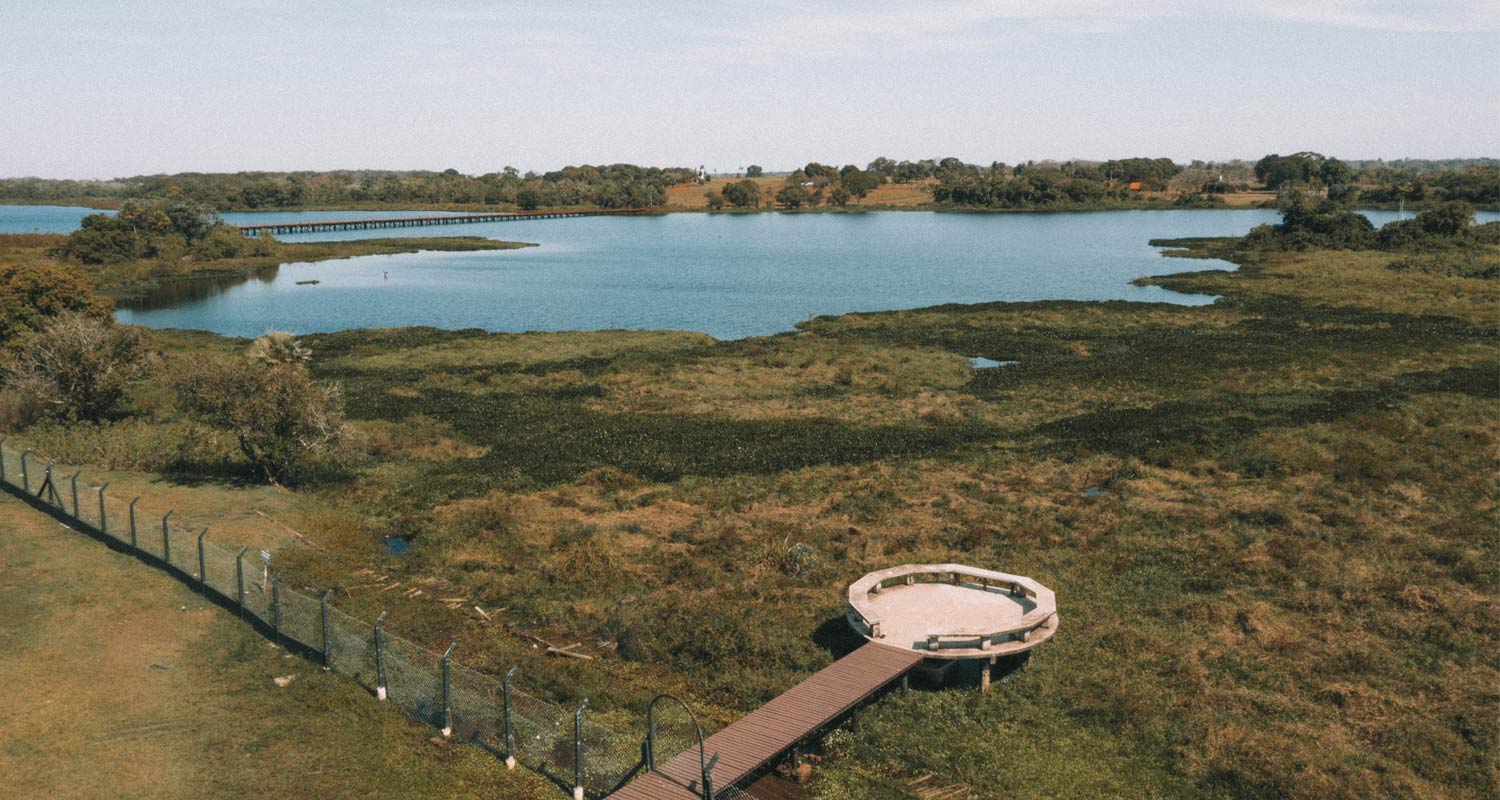 Vista aérea de parte da Sede da Caiman, no Pantanal do Mato Grosso do Sul