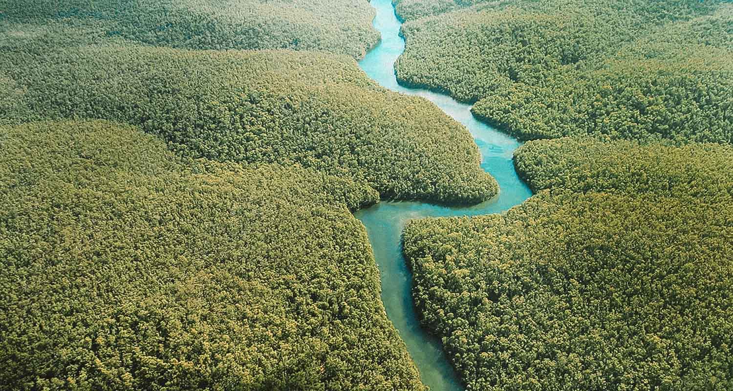 vista de cima do rio amazonas brasil