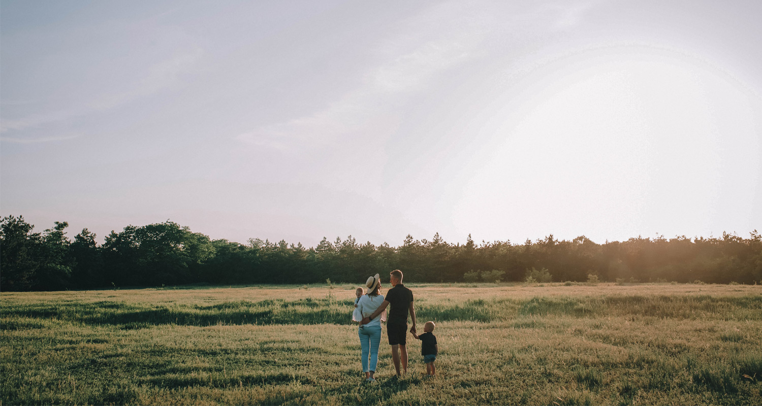 Família na natureza