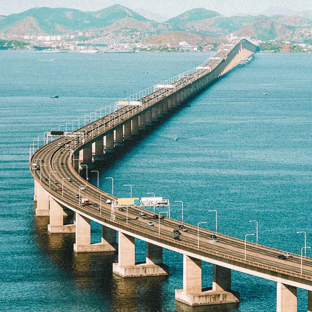 vista da ponte Rio-Niterói 