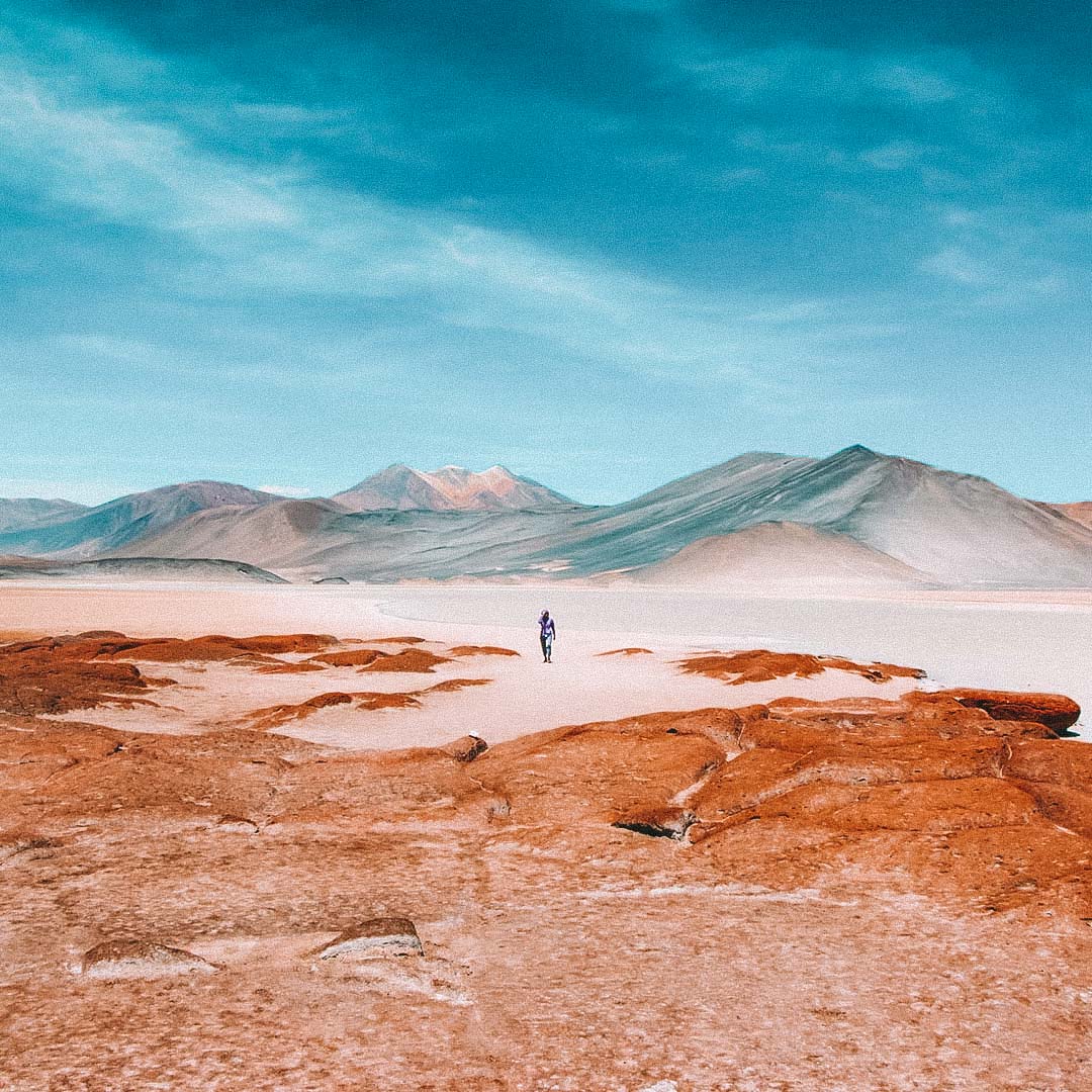 vista do deserto do atacama