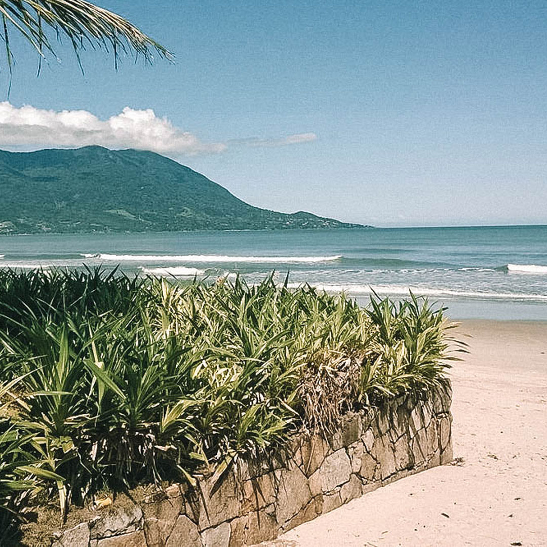 Areia da praia de guaecá