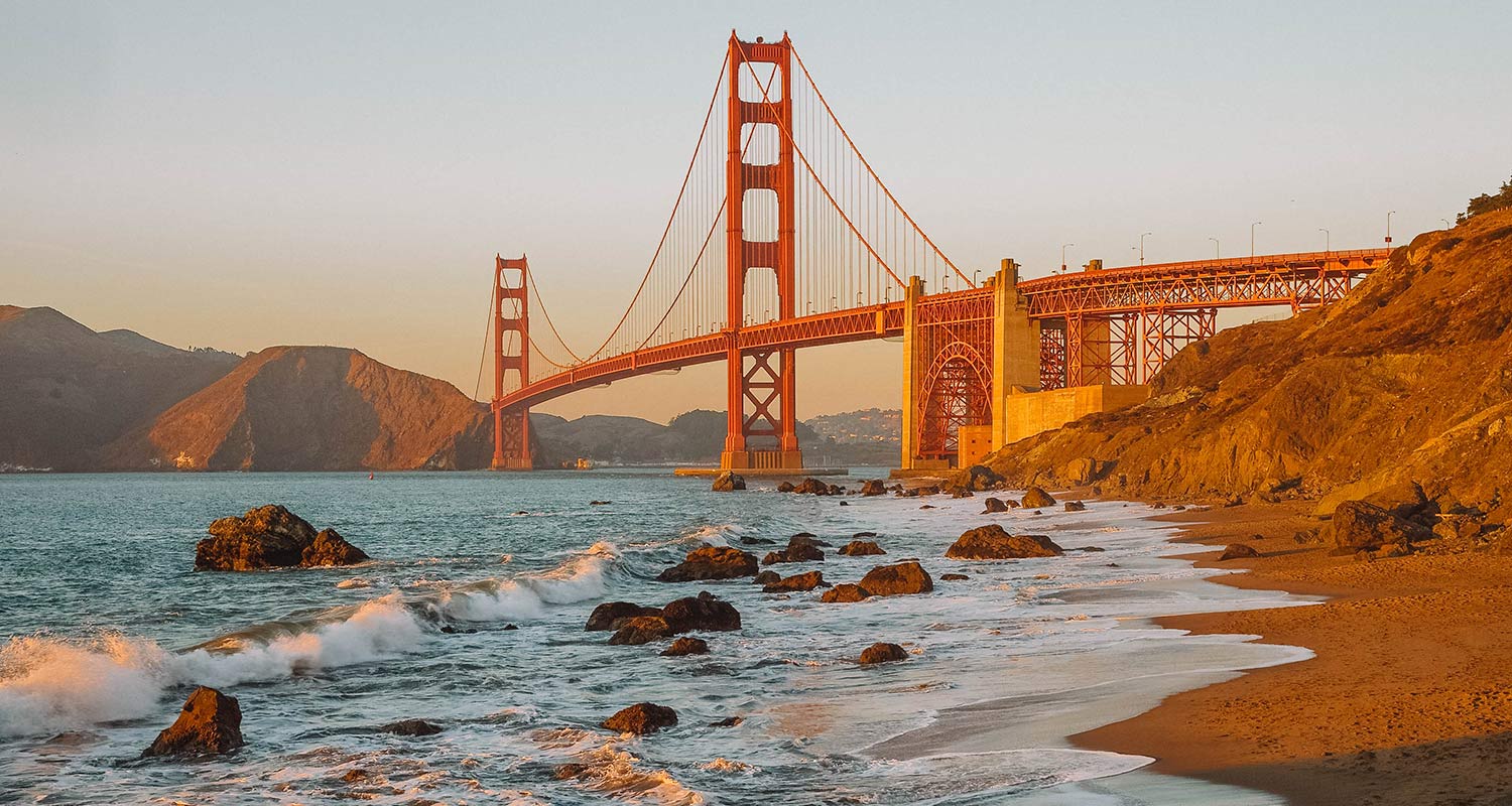 Vista da Baker Beach