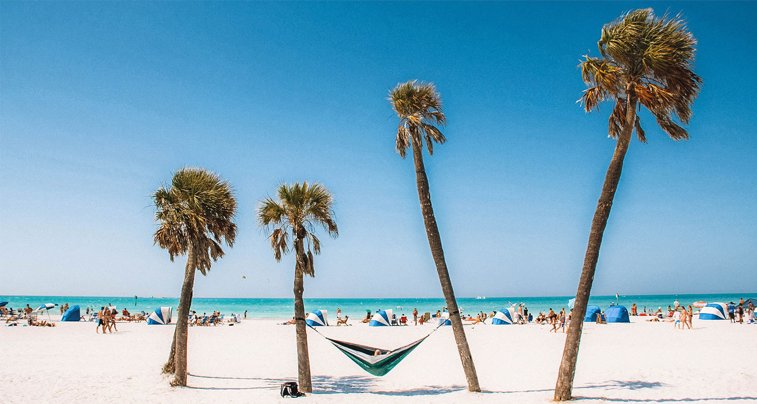 Praia de Clearwater, nos Estados Unidos