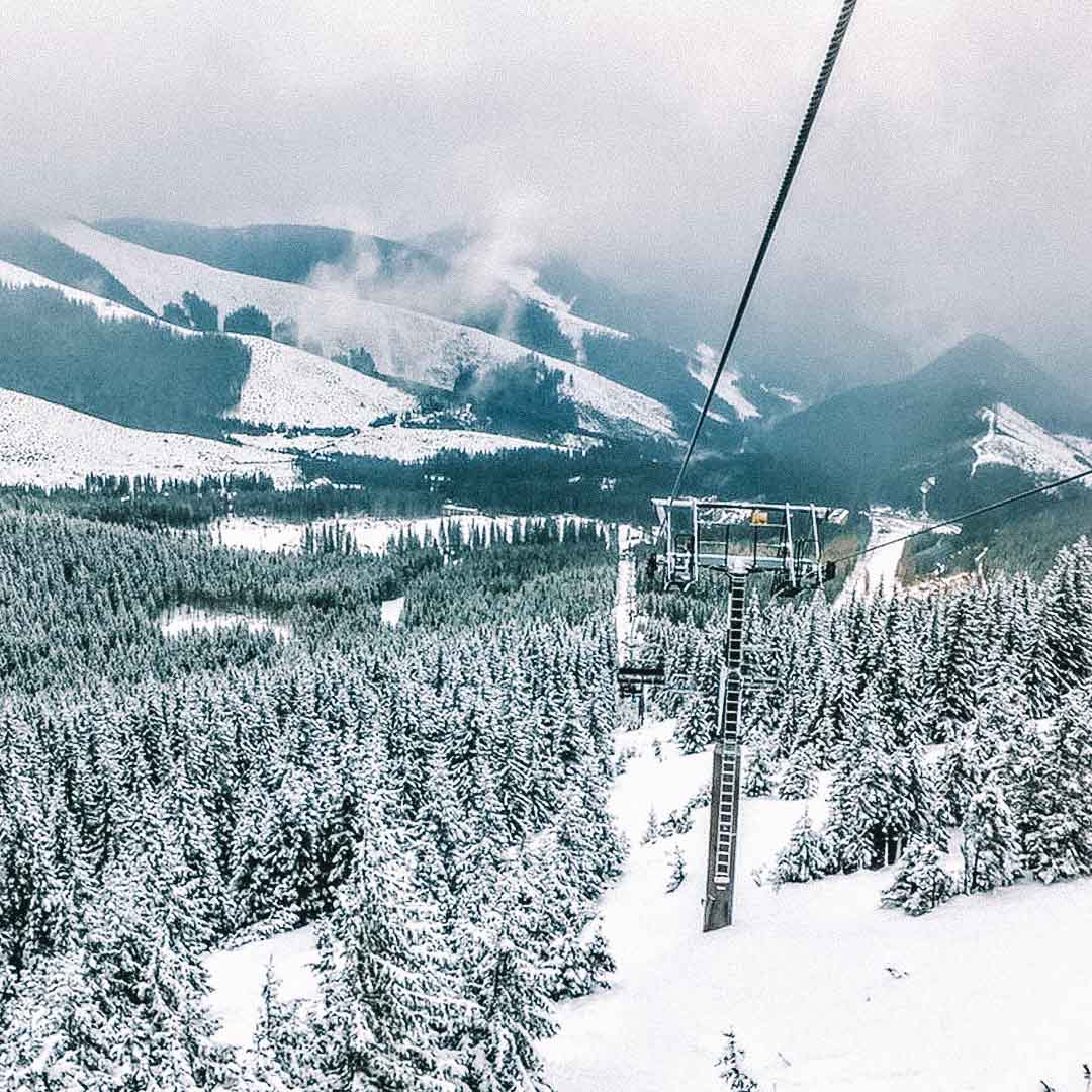 estacao de ski jasna na eslovaquia leste europeu