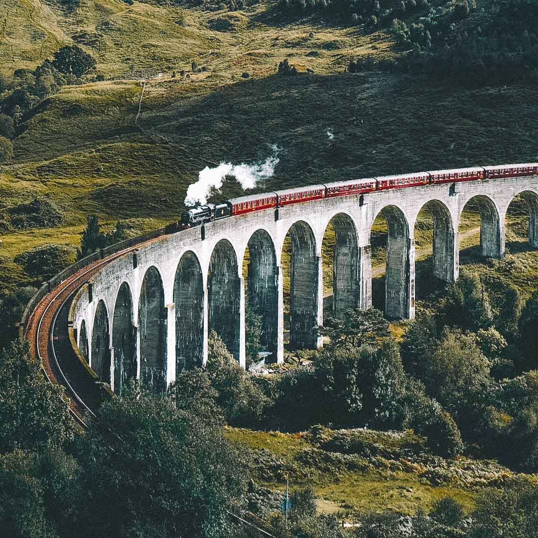 Viaduto de Glenfinnan escocia