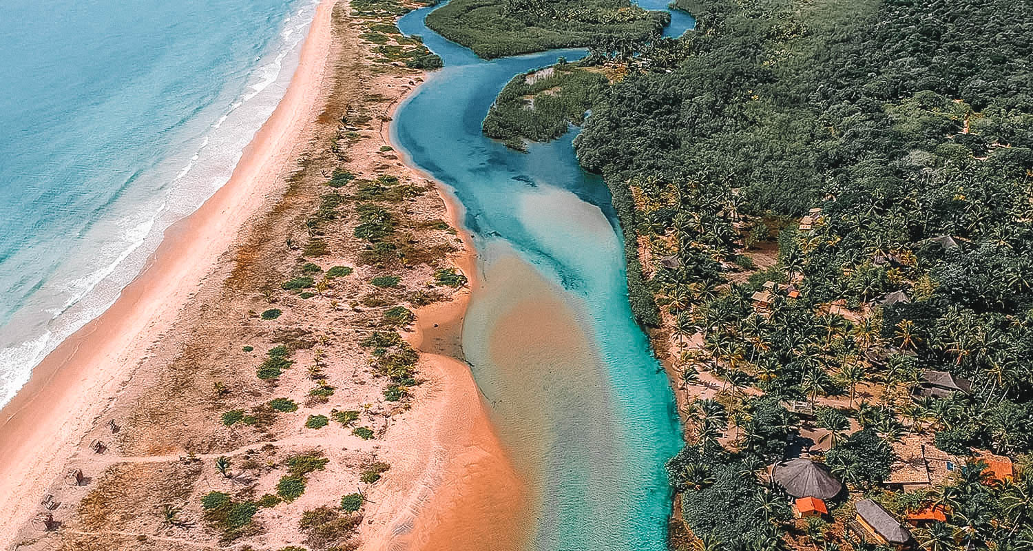 Vista aérea de piracanga