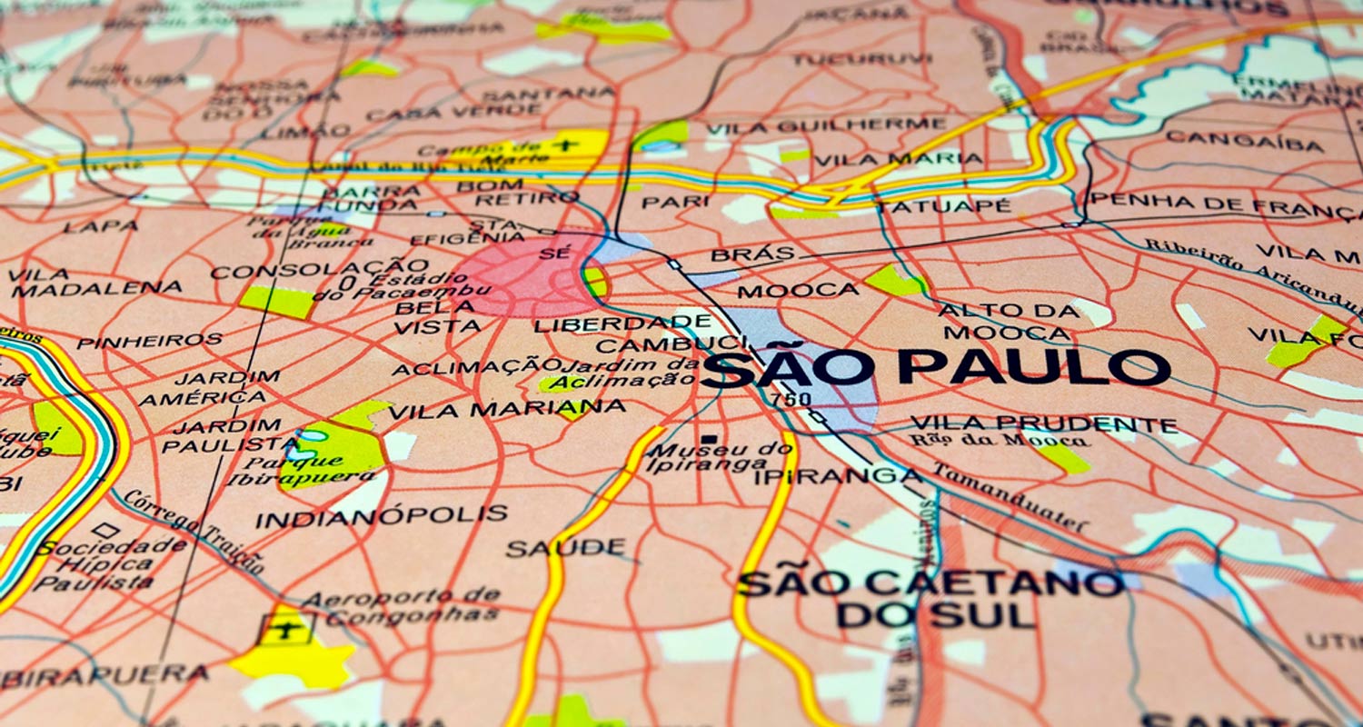 (Foto: mapa de sao paulo / Depositphotos)
