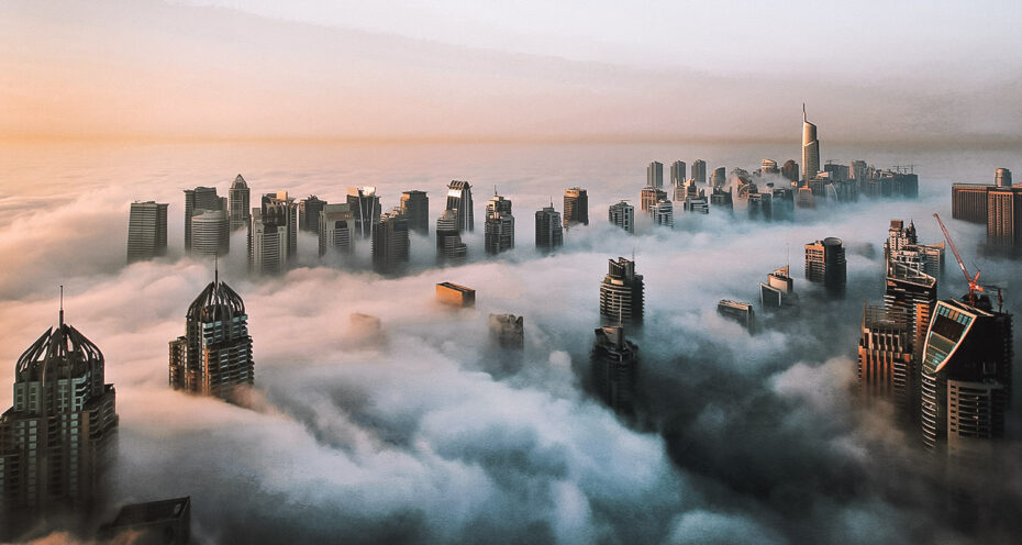 chuva em Dubai