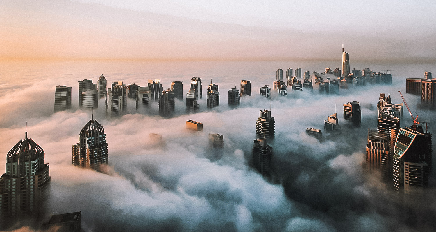 chuva em Dubai