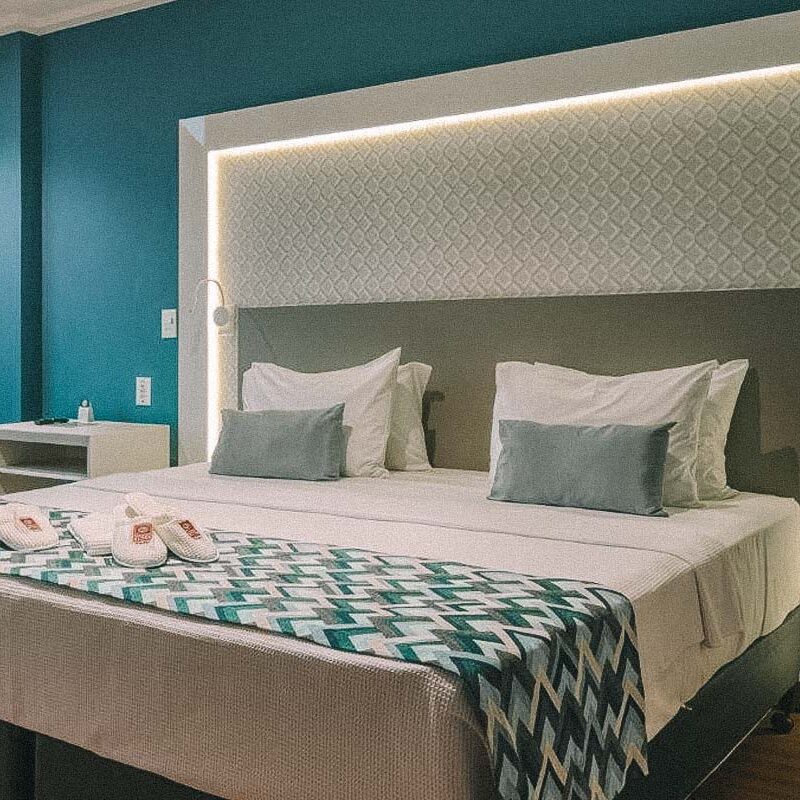 quarto do hotel comfort suites