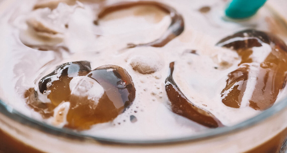 Textura do SuperCoffee Protein+ Iced Cappuccino após o preparo