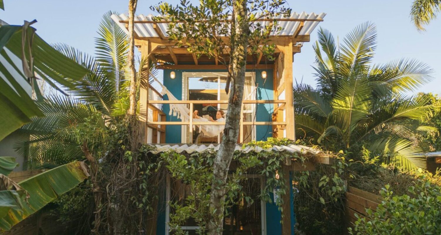 Onde ficar na Praia do Rosa: Chalet Jardim
