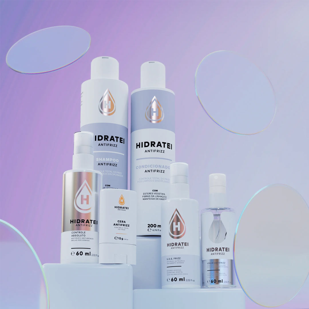 linha antifrizz hidratei